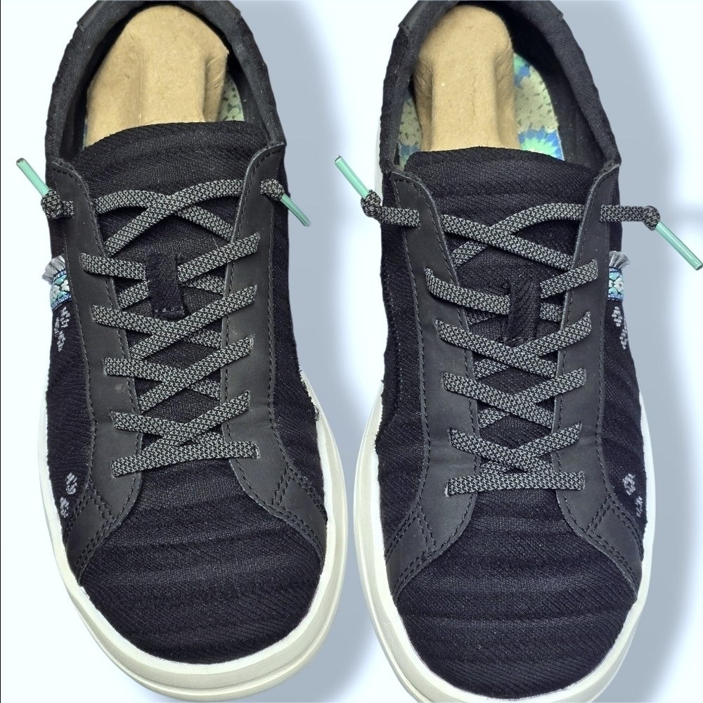 🟢Hey Dude Karina Cottage Crochet Embroidered Slip-On Lace-Up Low Top Sneakers 8 - Picture 10 of 16